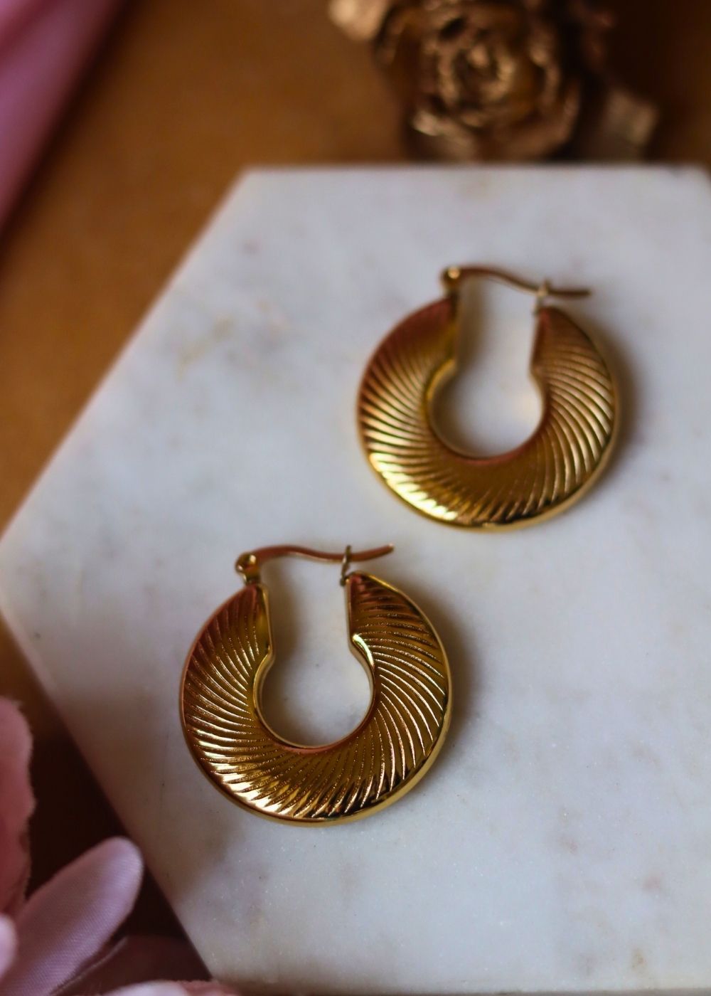 Textured Hoops handmade with premium quality material