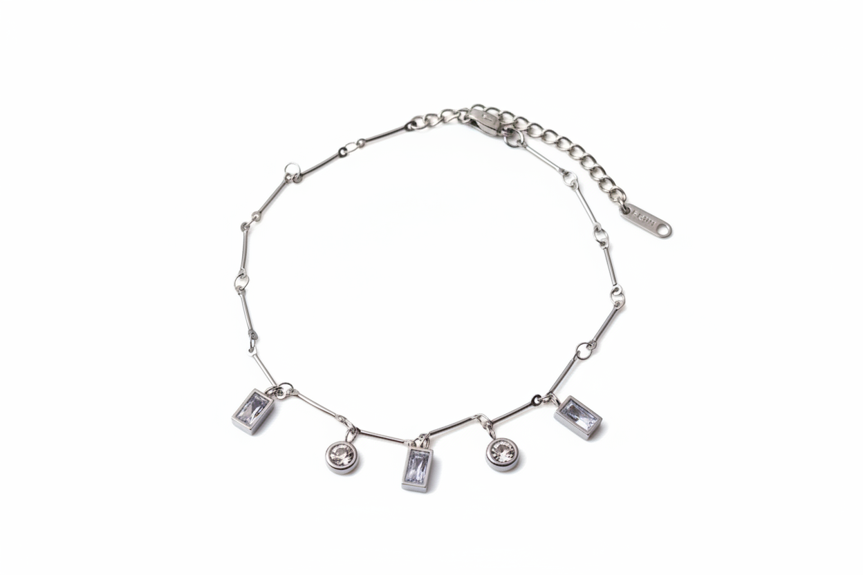 Silver Charm Anklet