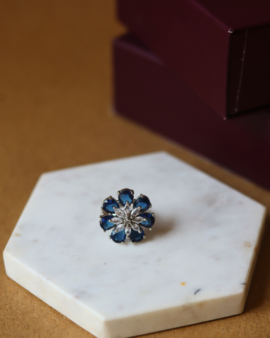 The Blue Daisy Ring