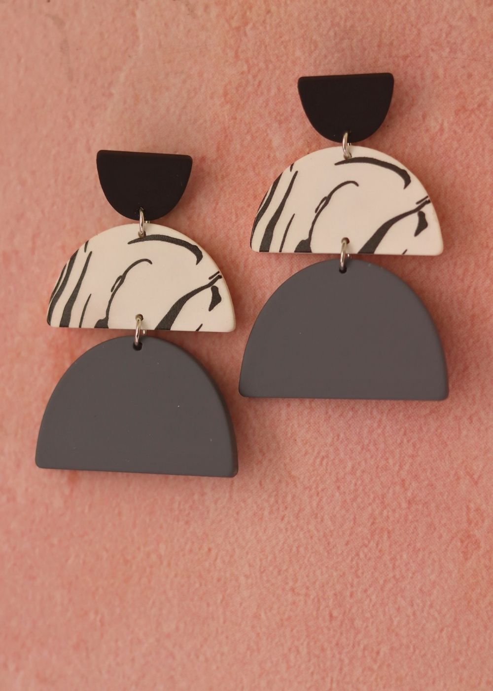 Classic Noir Earrings with premium quality material