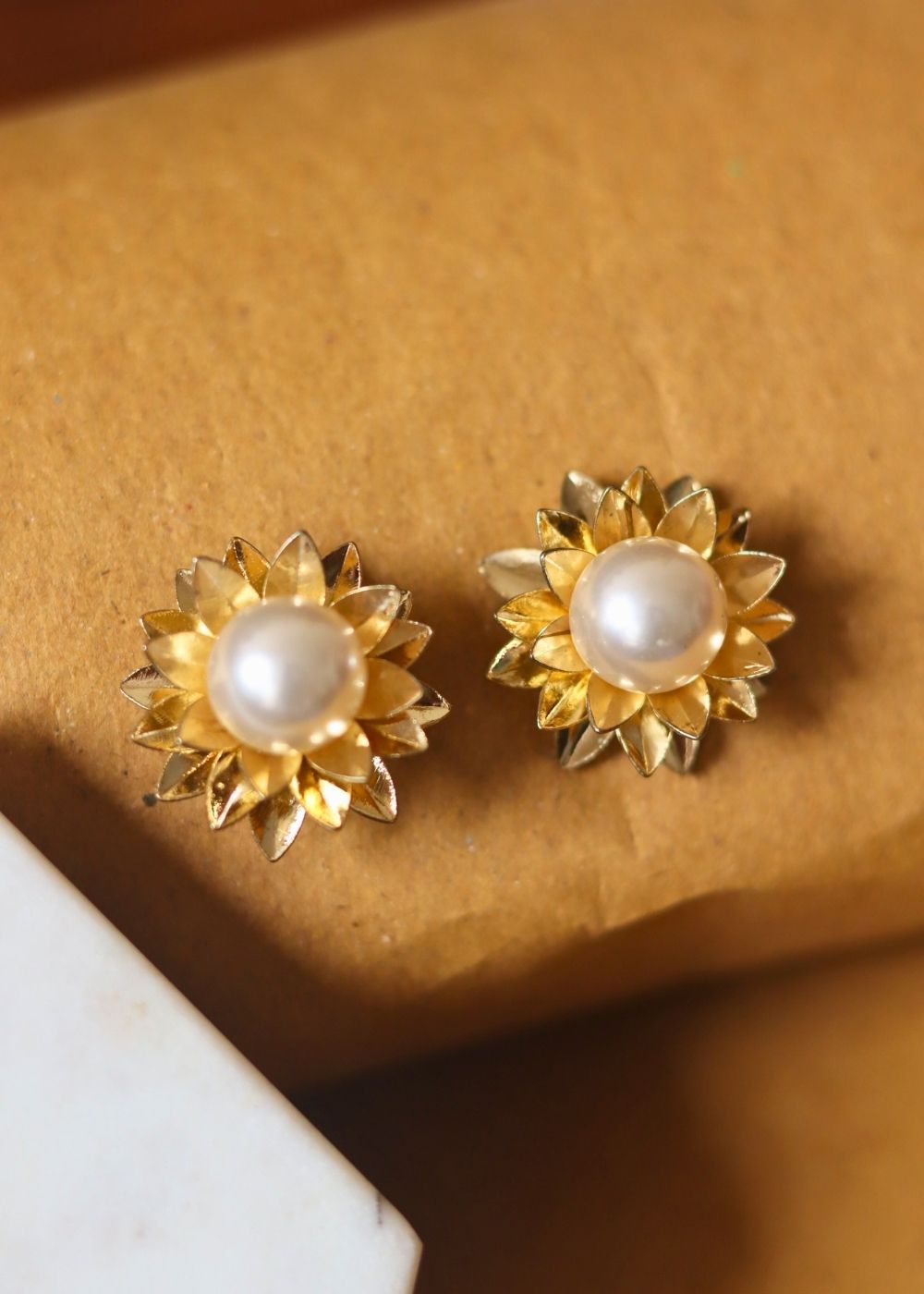 Floral Shine Earring handmade in India