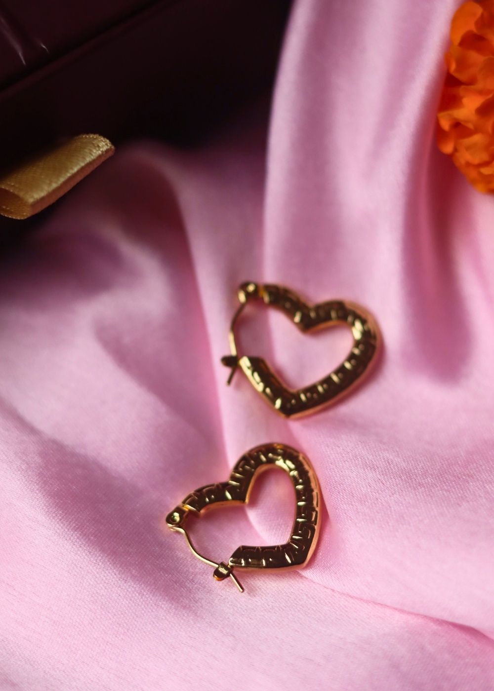 Heartbeat Earrings handmade in india