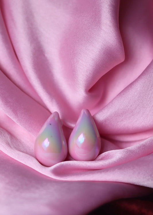 Waterdrop Earrings - Pink made wit premium quality material