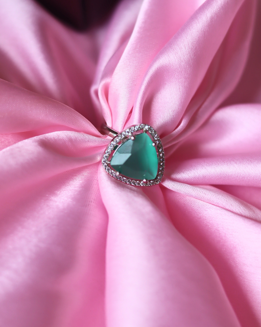 Serene Sea Green Ring