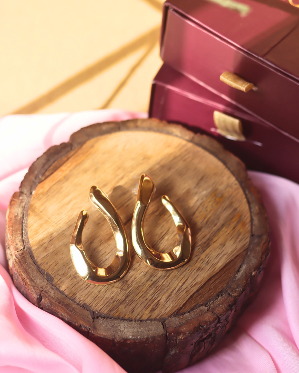 Golden Arcs Earrings