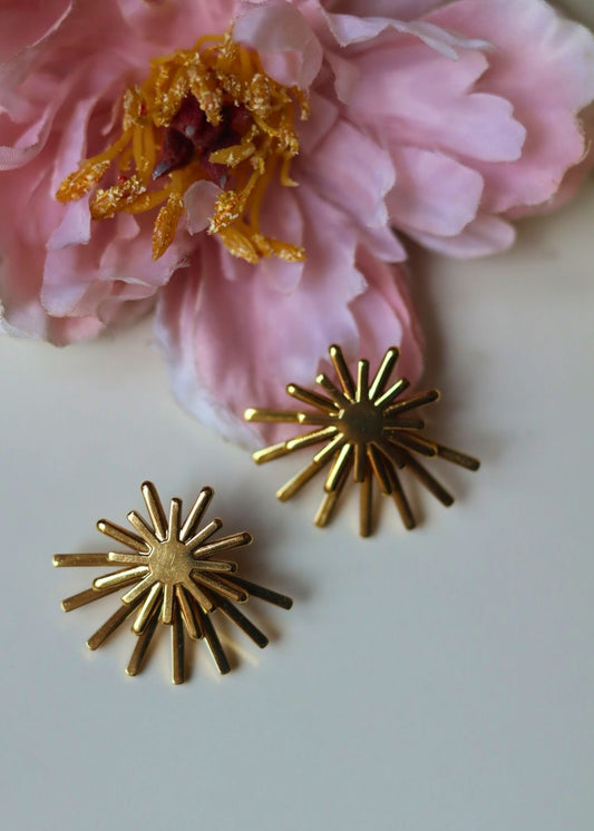 Anti tarnish Two Way Spark Earrings