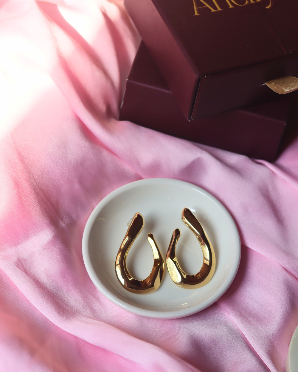Golden Arcs Earrings