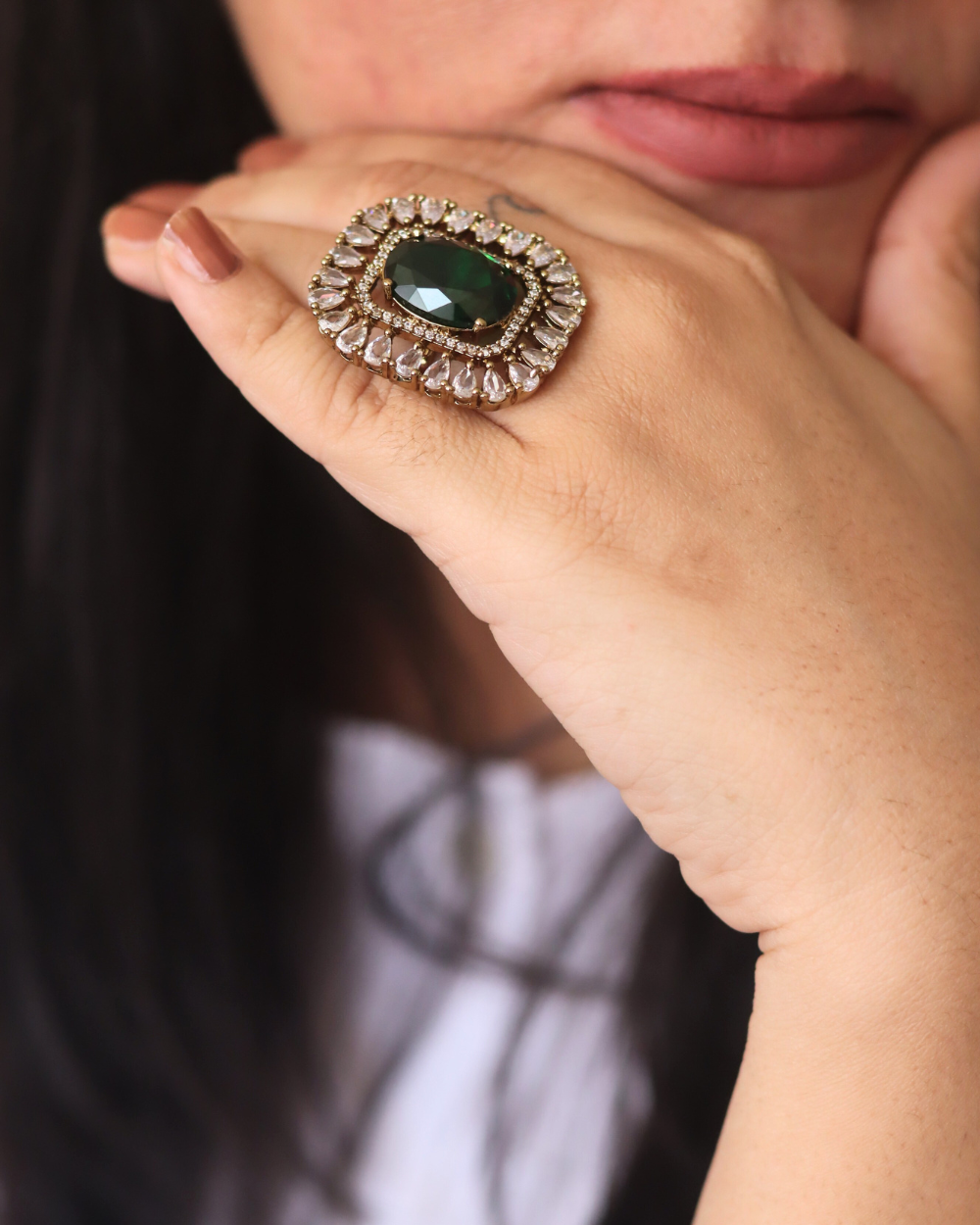 Emerald Green Ring