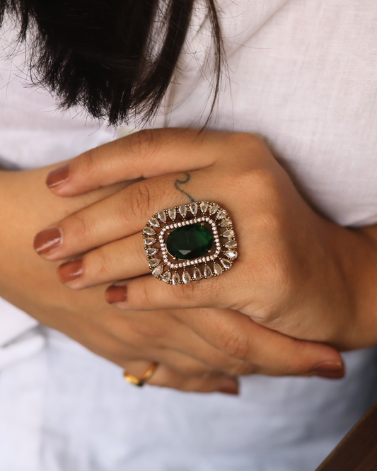 Emerald Green Ring