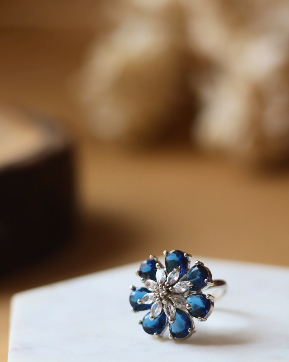 The Blue Daisy Ring