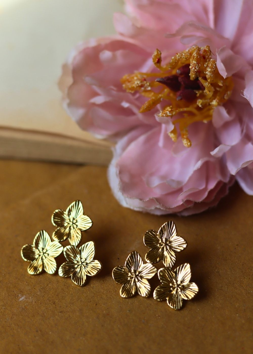 Floral Cluster Earrings handmade with premium quality material