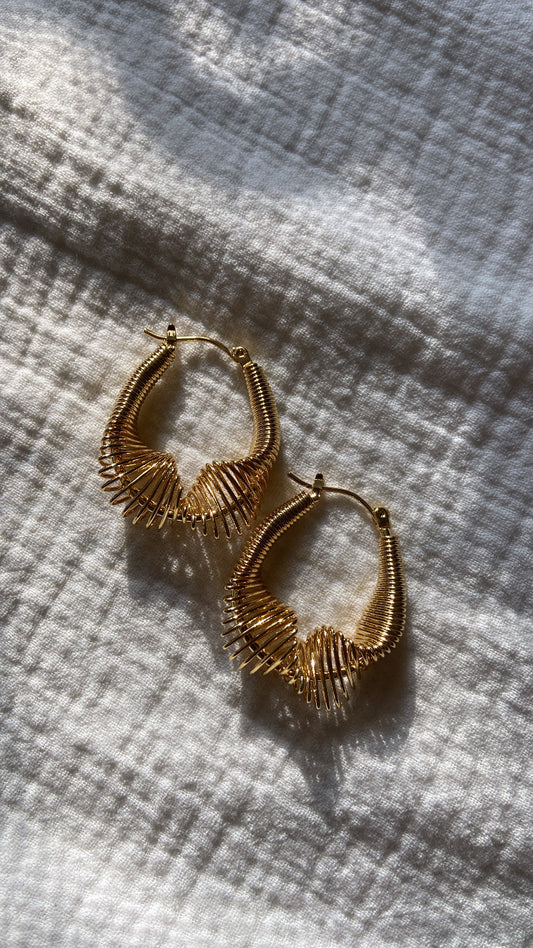 Spring Hoop Earrings