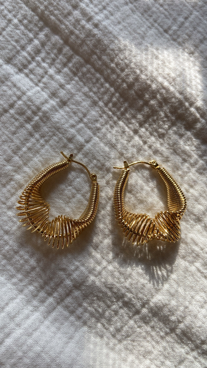 Spring Hoop Earrings