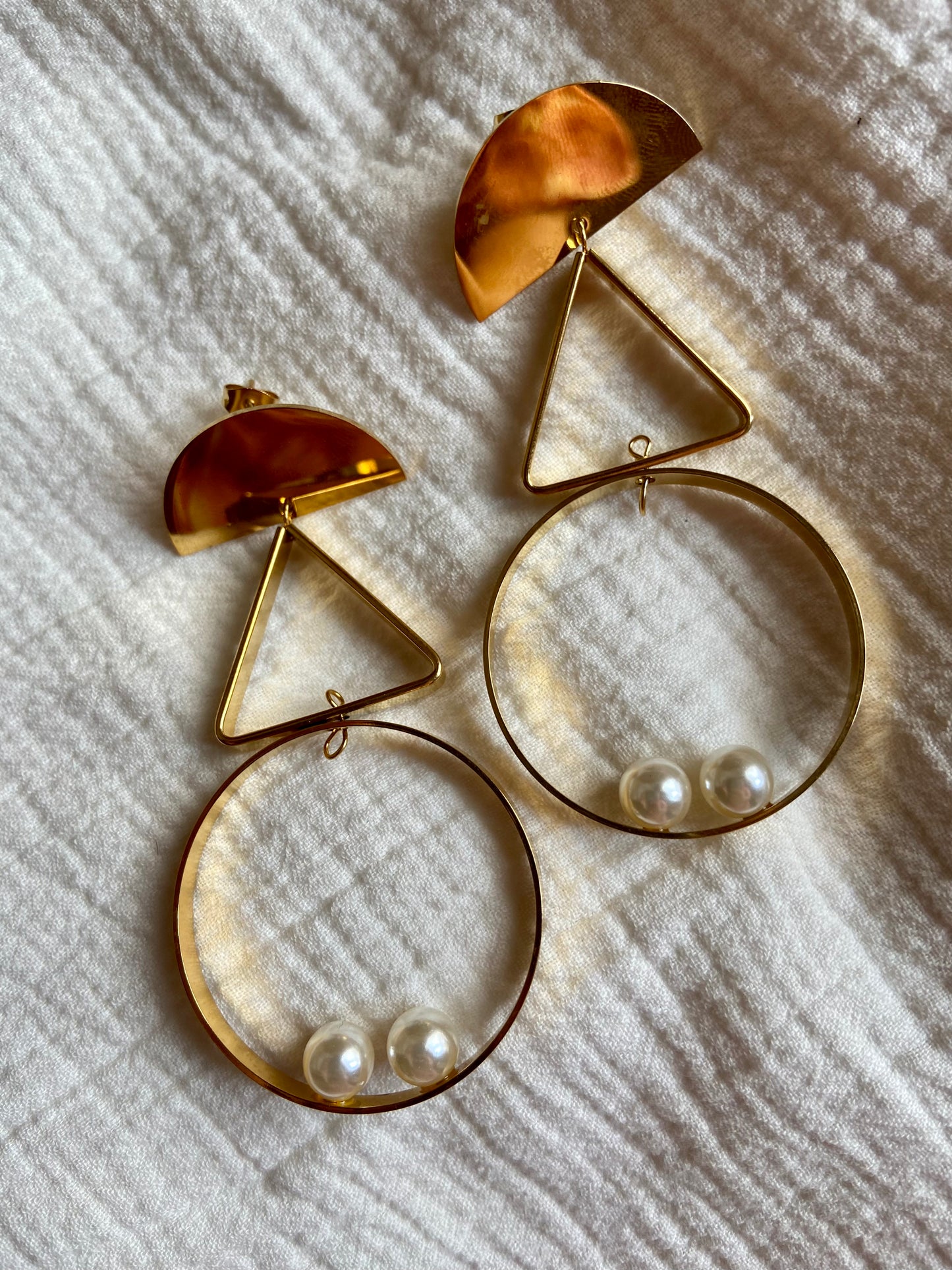 Geometric Drop Earrings