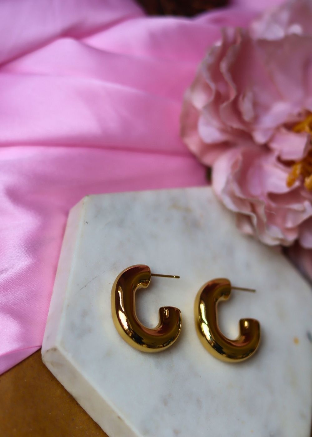 Chunky Hoop earrings handmade with premium quality material