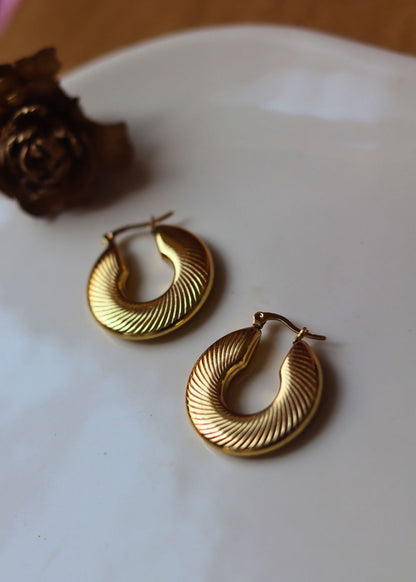 Anti tarnish Classic Statement Hoops