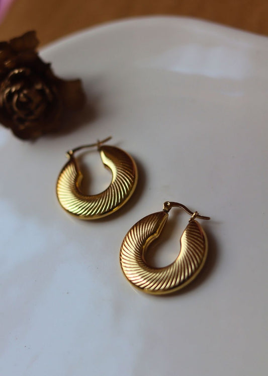 Anti tarnish Classic Statement Hoops