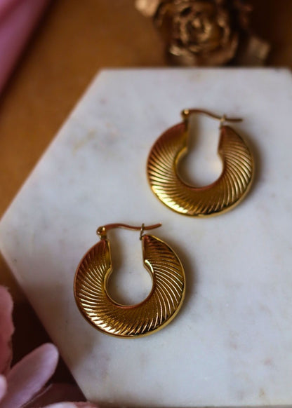 Textured Hoops handmade with premium quality material