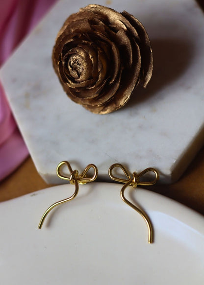 Ribbon Earrings handmade with premium quality material