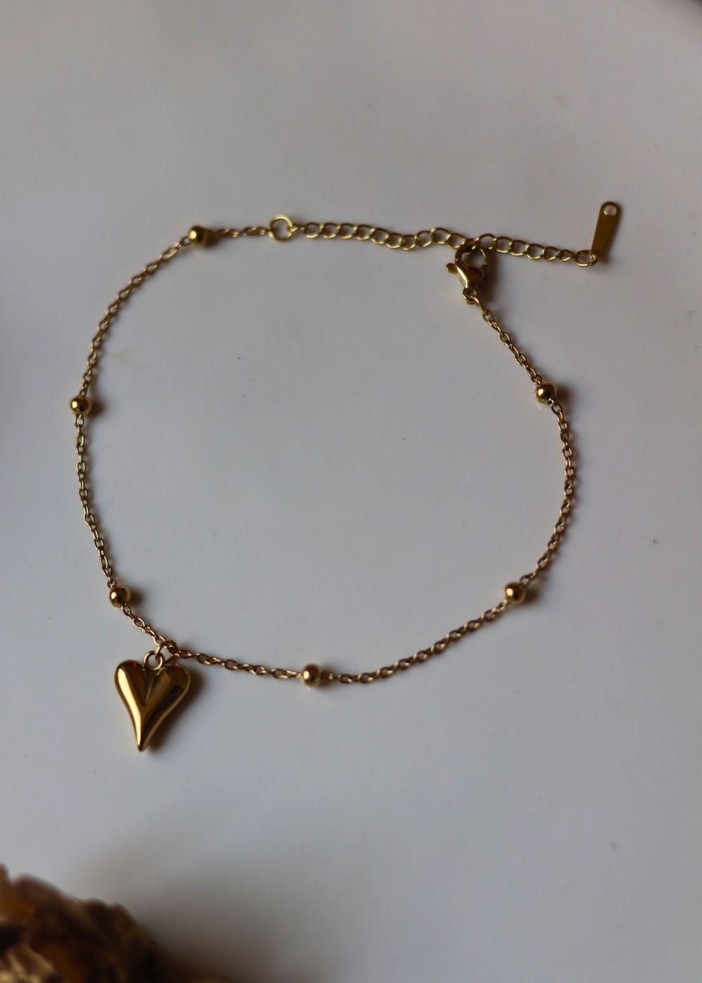 Anti tarnish Heart Anklet