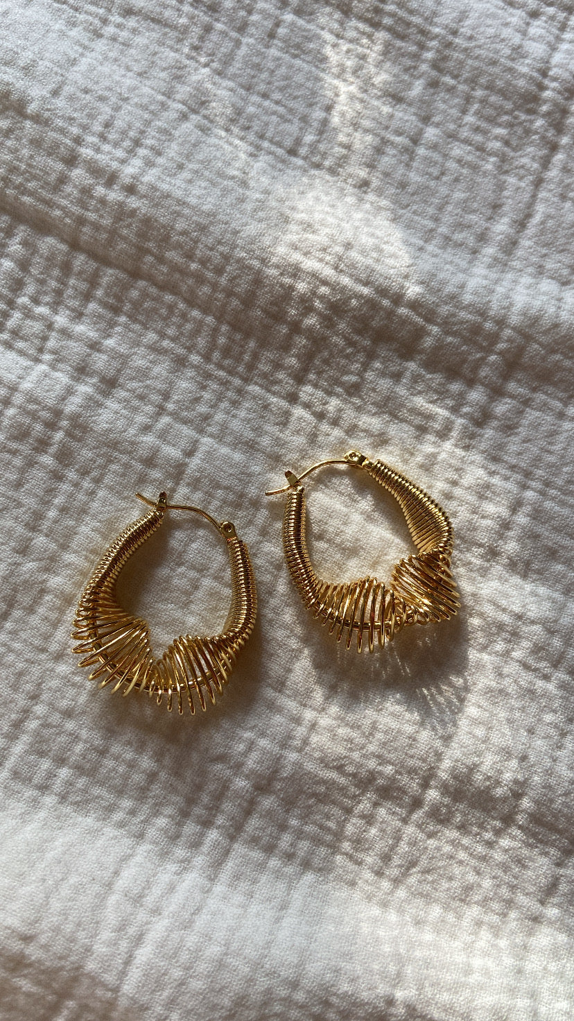 Spring Hoop Earrings