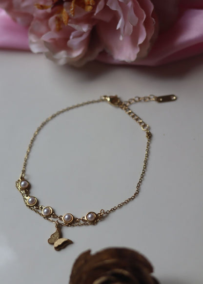 Waterproof Butterfly Anklet