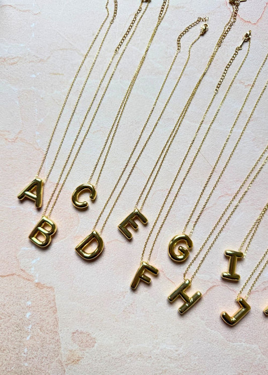 Anti tarnish Initial Necklaces