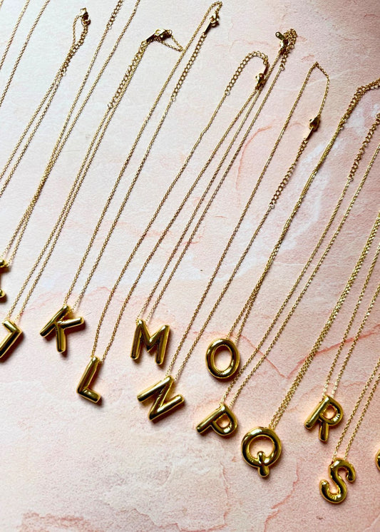 waterproof Initial Necklaces 