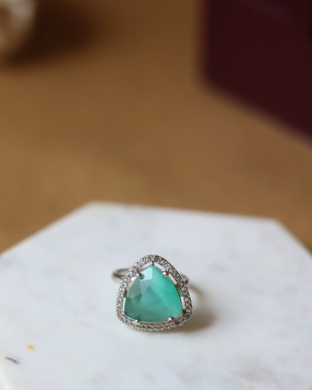 Serene Sea Green Ring