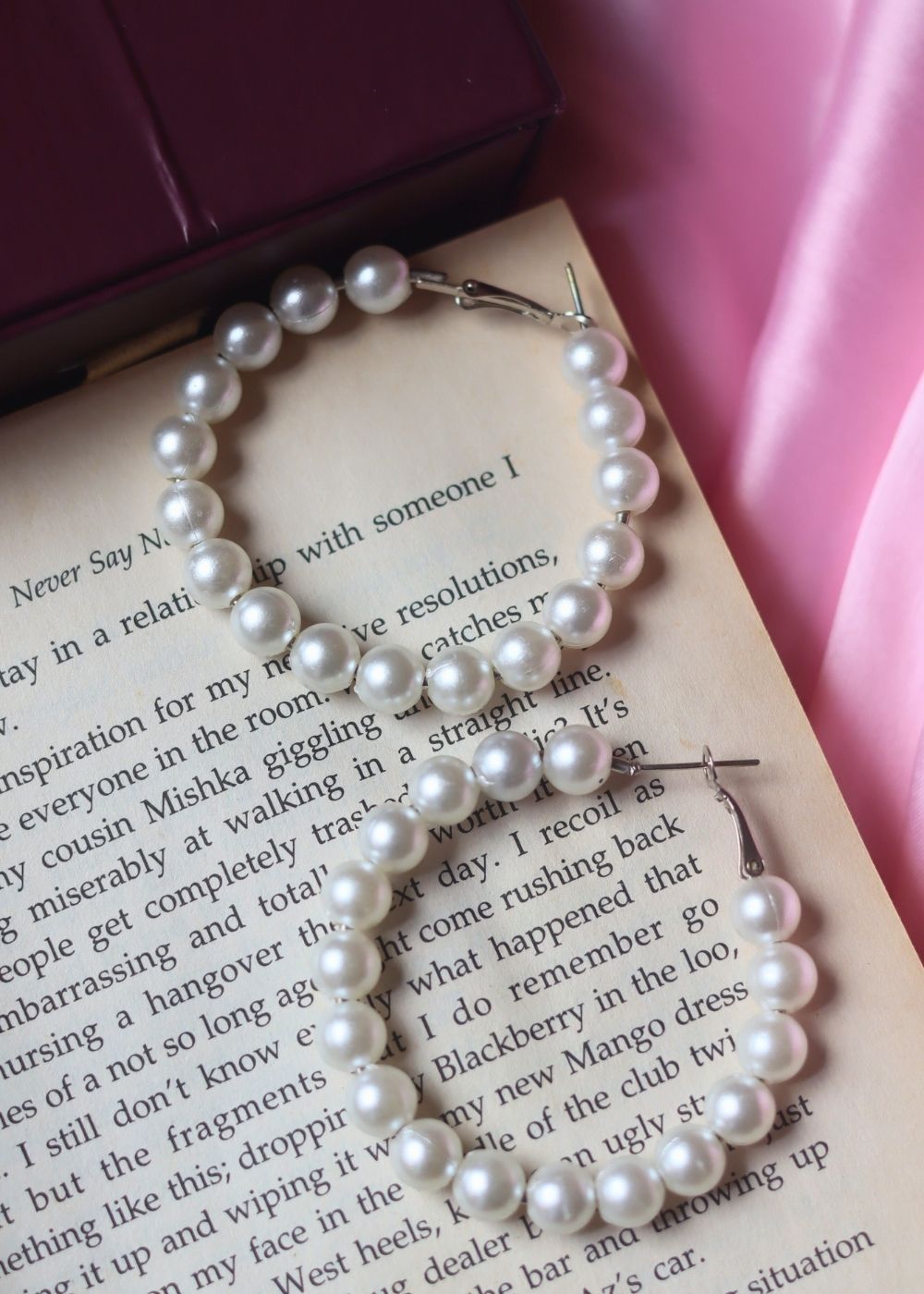Essential Pearl Hoops made with premium quality material