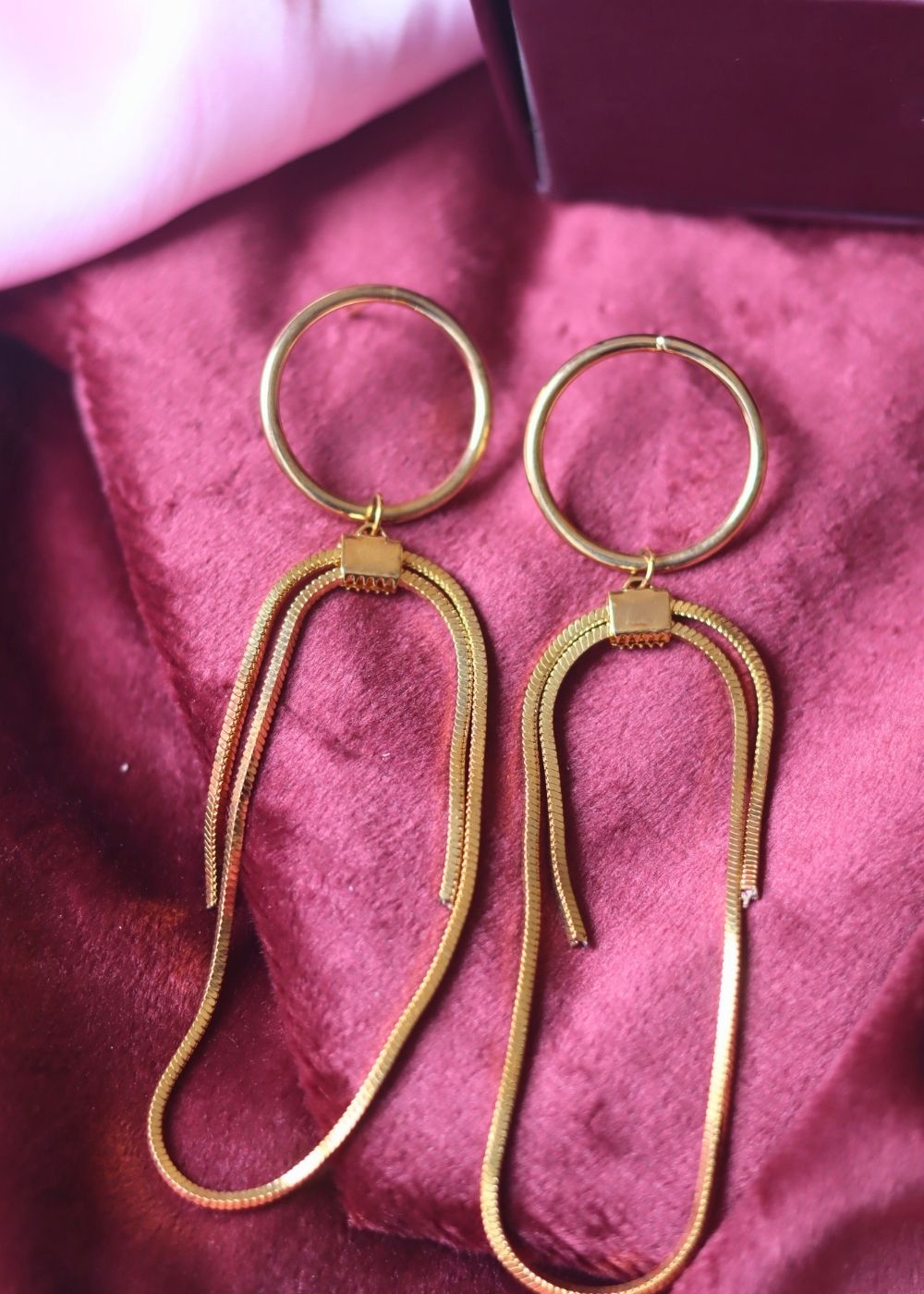 anti tarnish Ameila Earrings 