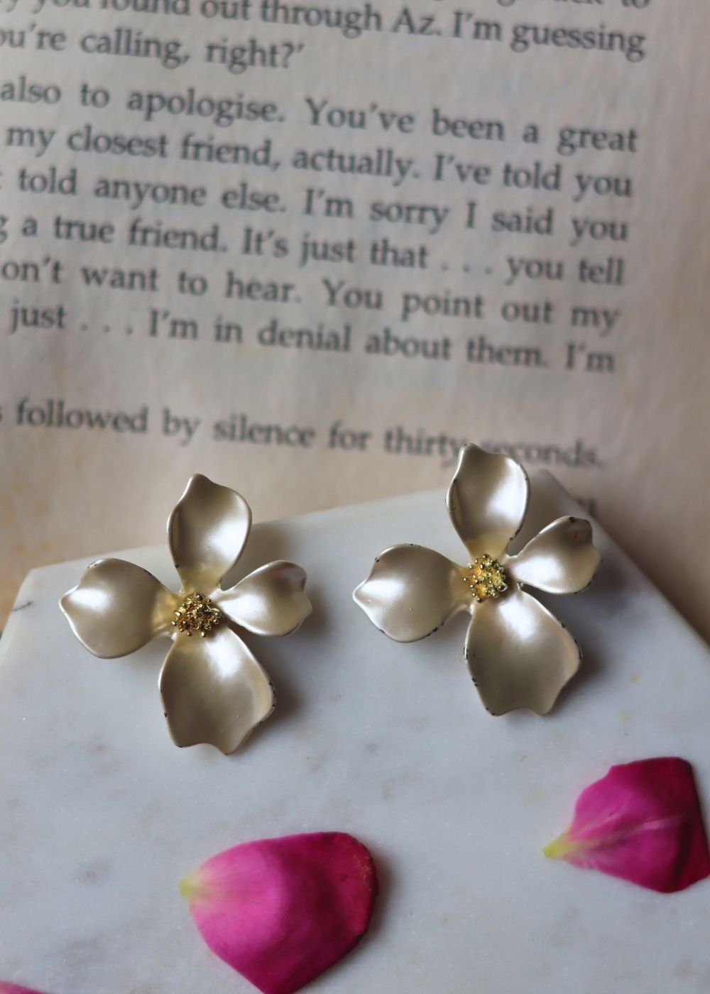 handmade Flora Pearl Drop