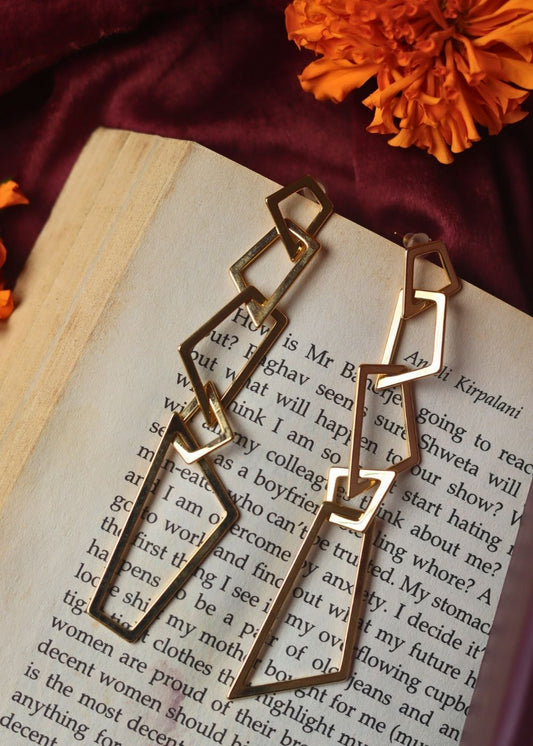 Anti tarnish Zina Statement Earrings