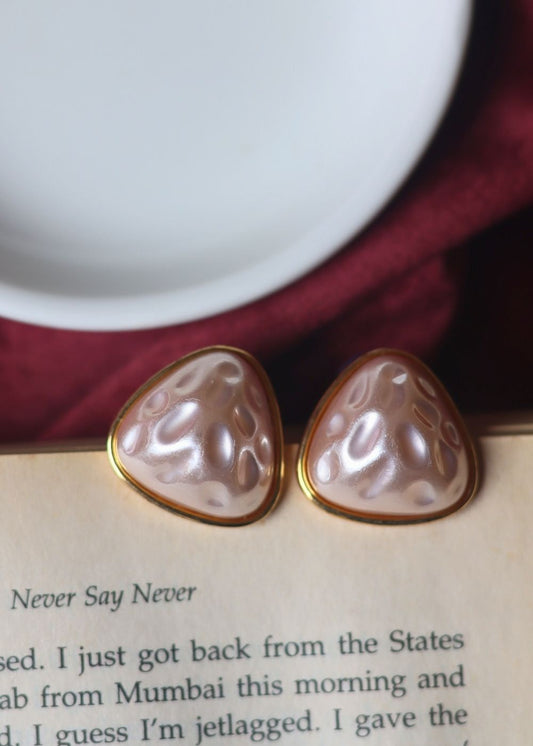 Anti tarnish Gold and White Studs