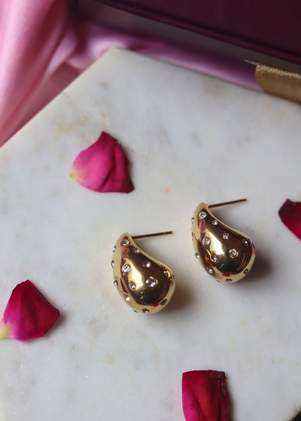 Waterproof Waterdrop Earrings - Gold