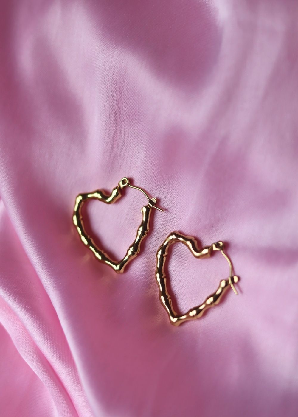 Anti tarnish Serene Heart Earrings