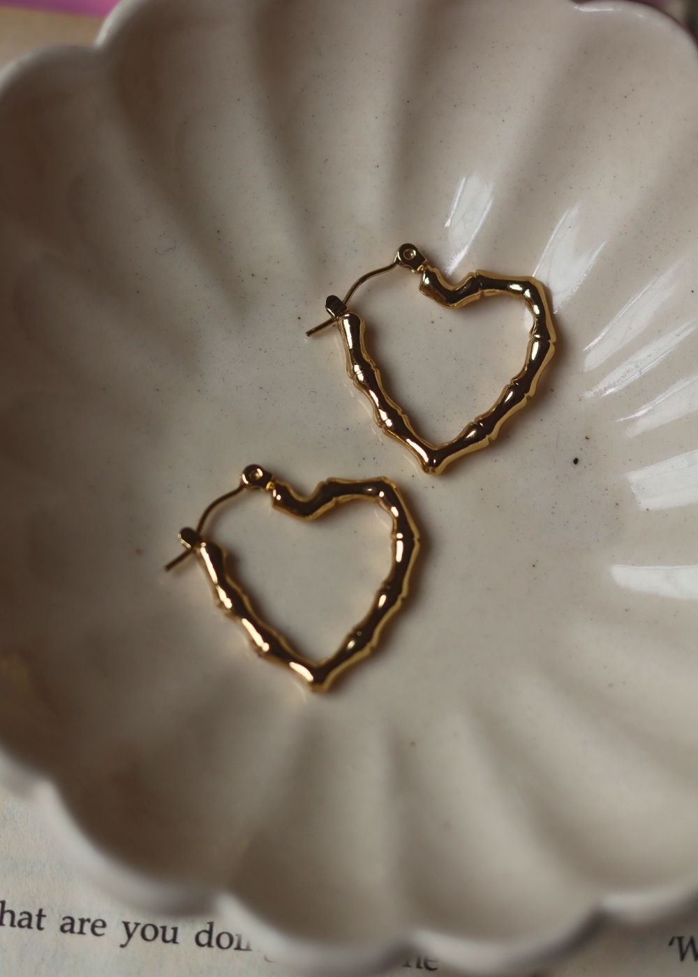 Serene Heart Earrings handmade in india