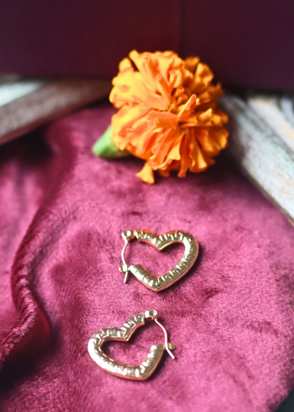 Anti tarnish Heartbeat Earrings