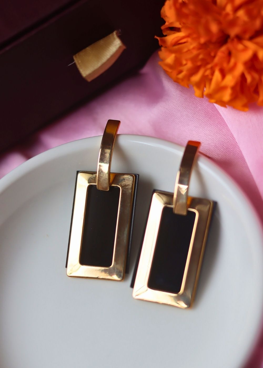Party Ready Black Earrings made with premium quality material
