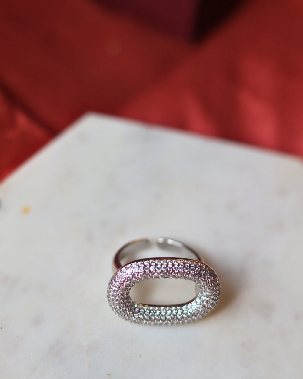 Serene Oval Ring - Silver