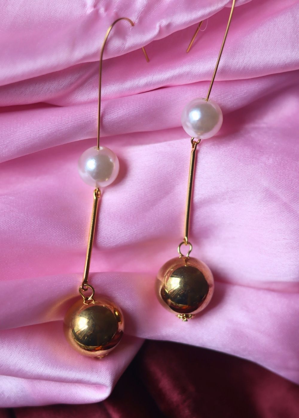 Handmade Modern Twist Dangle Earrings