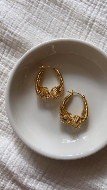 Spring Hoop Earrings