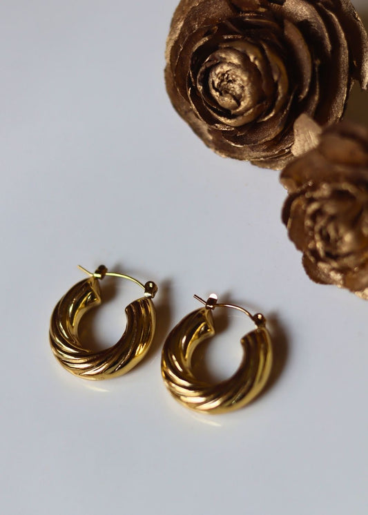 Waterproof Aurelia Hoops