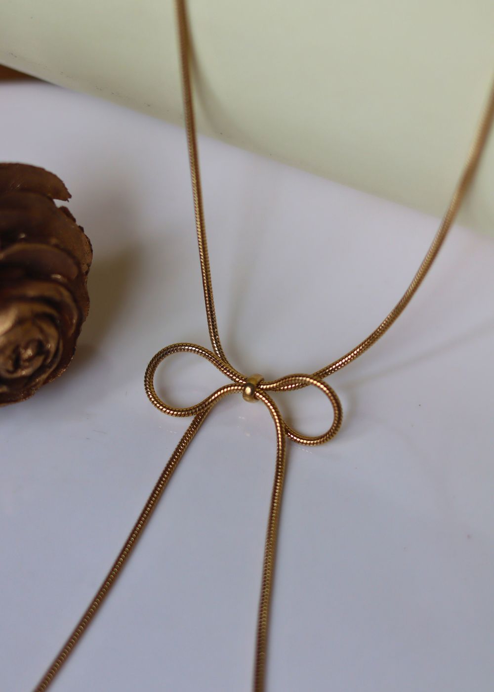 Bow Necklace handmade with premium quality material