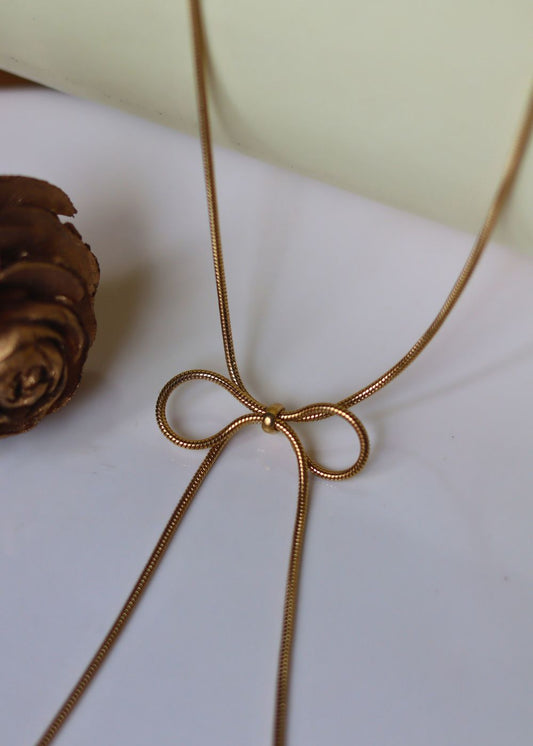 Bow Necklace handmade with premium quality material