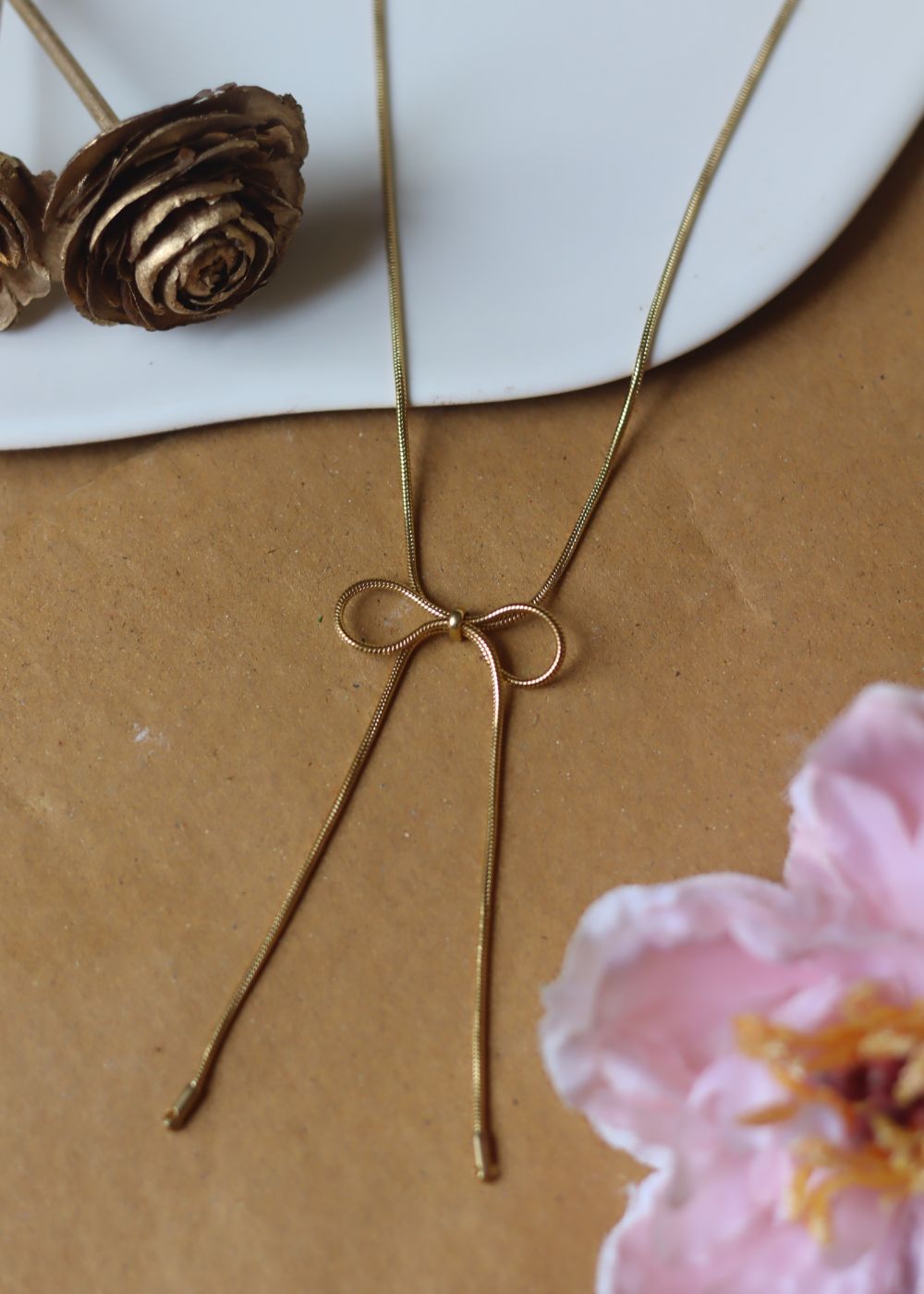 Waterproof Bow Necklace