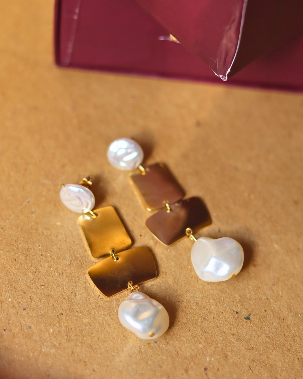 Dangling Pearl Earrings
