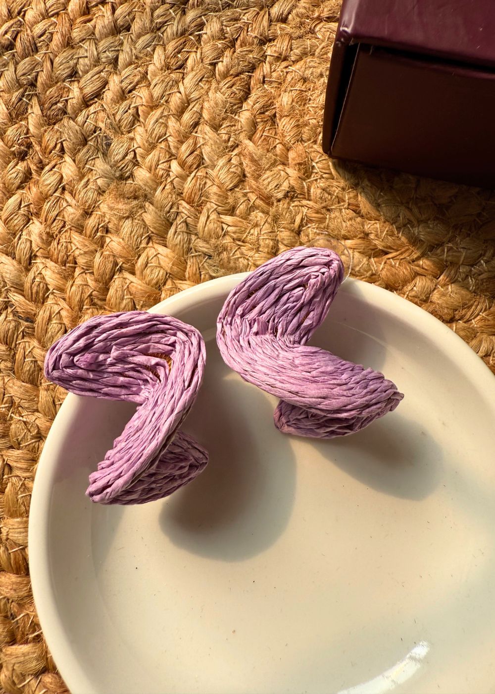 handmade Twisted Fun - Purple Earrings
