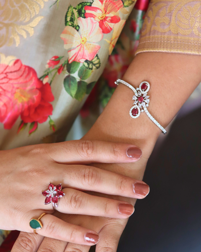 Ruby Elegance Bracelet