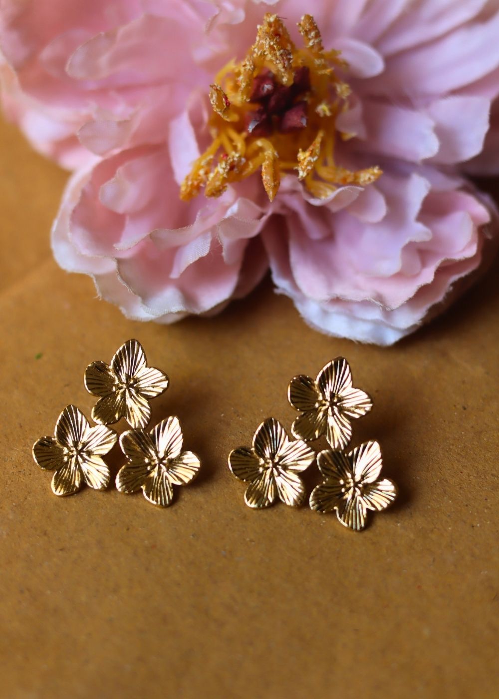 Waterproof Floral Cluster Earrings
